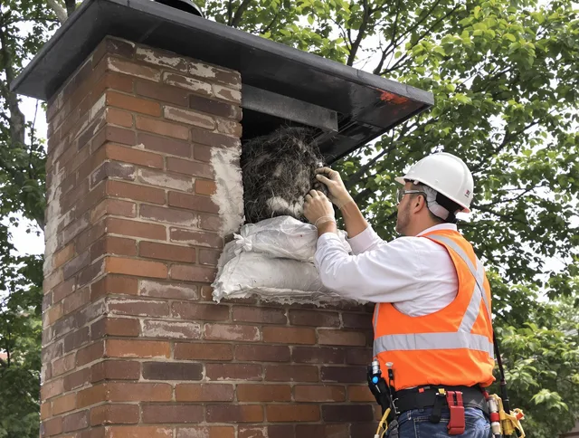 Humane removal of debris and animals by Fountainebleau Chimney Sweep in Fountainebleau, FL