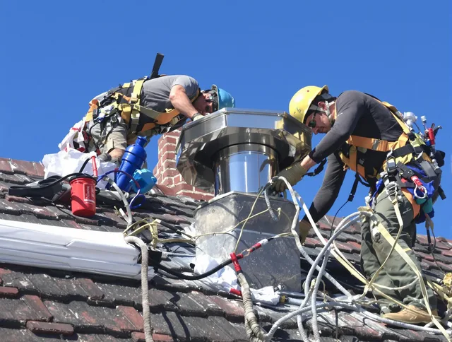Protective chimney cap installed by Fountainebleau Chimney Sweep in Fountainebleau, FL