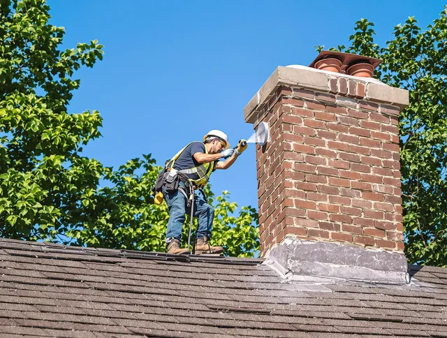 Fountainebleau Chimney Sweep performing an inspection with advanced tools in Fountainebleau, FL