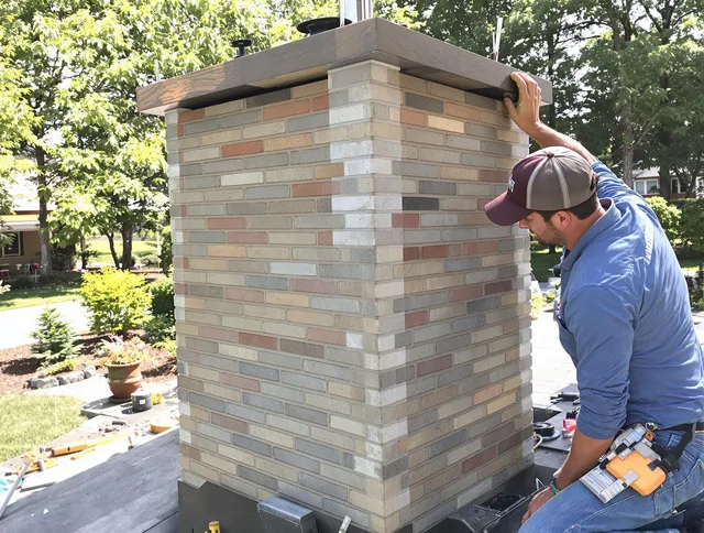 Fountainebleau Chimney Sweep completing a modern chimney remodel in Fountainebleau, FL