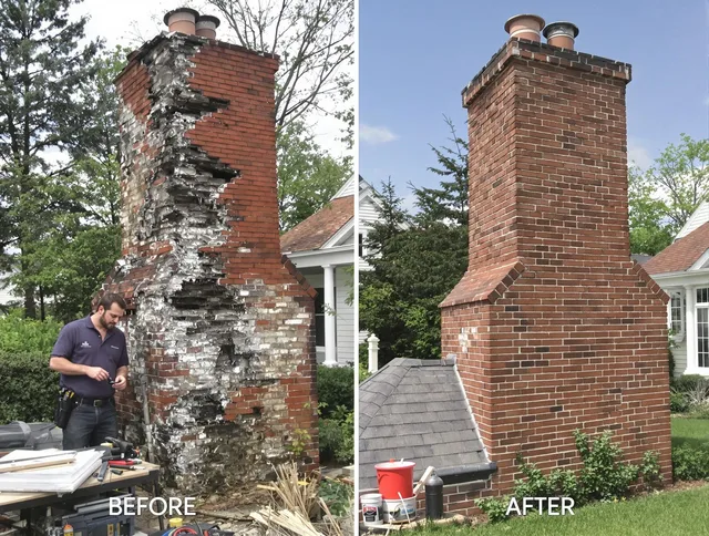 Fountainebleau Chimney Sweep performing a full chimney restoration in Fountainebleau, FL