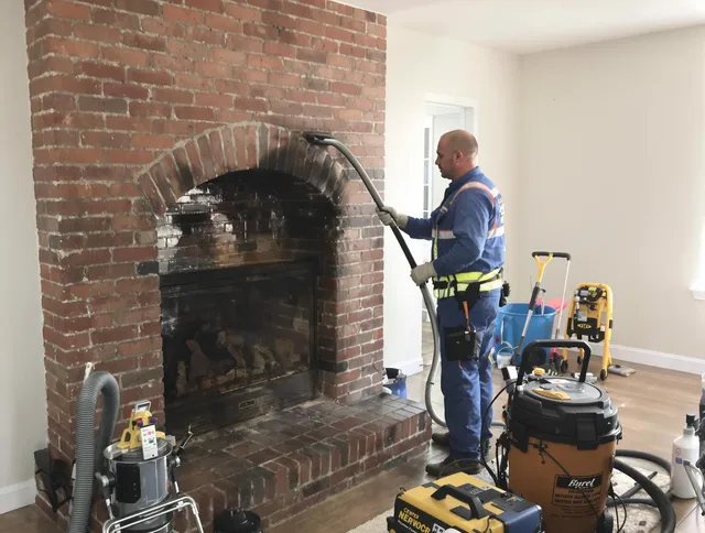 Fountainebleau Chimney Sweep expert performing detailed chimney sweep in Fountainebleau, FL