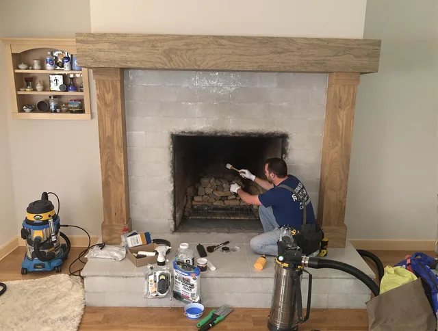 Detailed creosote removal process by Fountainebleau Chimney Sweep in Fountainebleau, FL