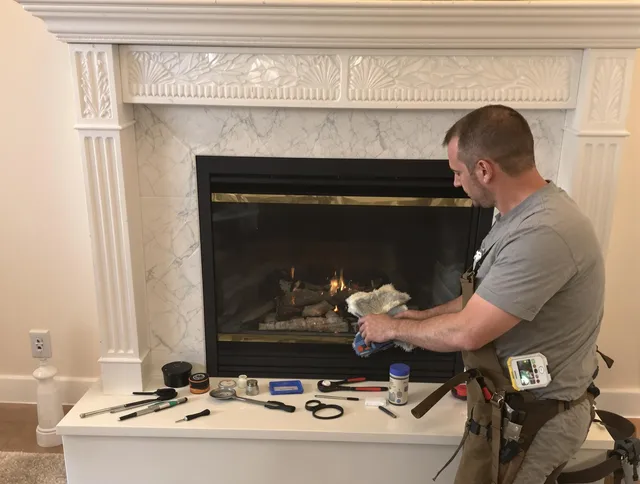 Fountainebleau Chimney Sweep performing fireplace maintenance in Fountainebleau, FL