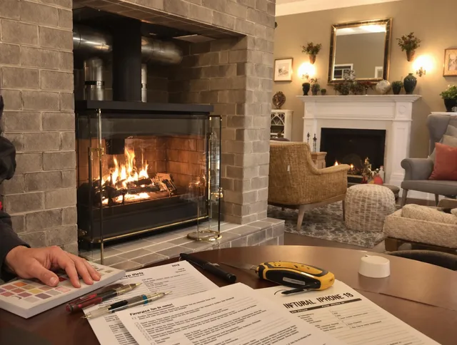 Fountainebleau Chimney Sweep verifying fireplace safety measures in Fountainebleau, FL